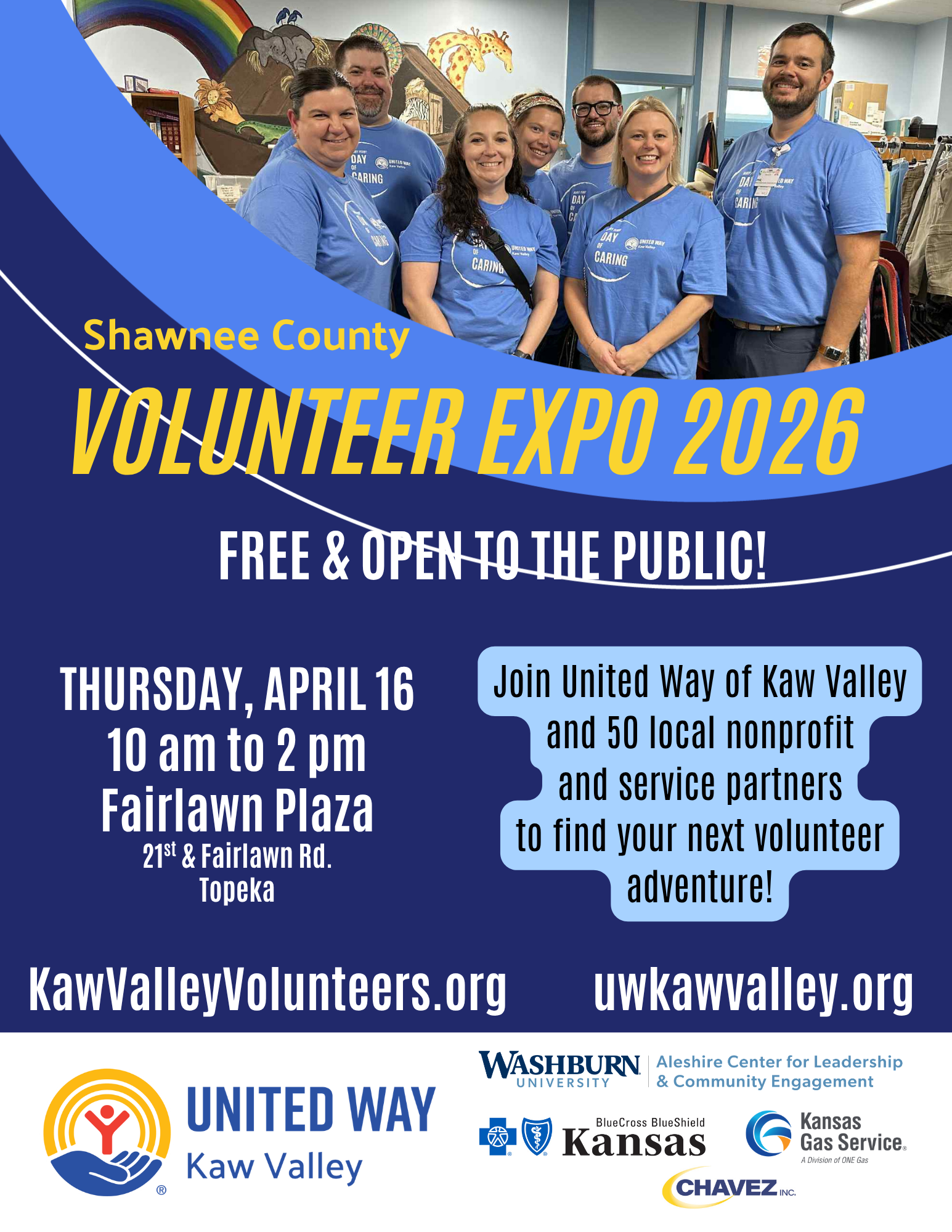 poster for Shawnee County Volunteer Expo 2026