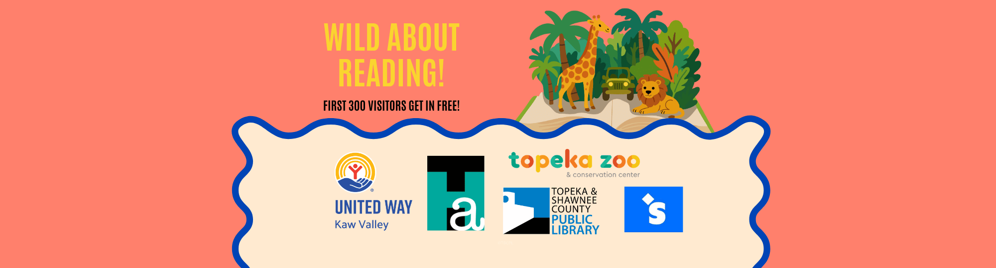 Wild About Reading, July 9, 9am-1pm, Kids eat FREE!