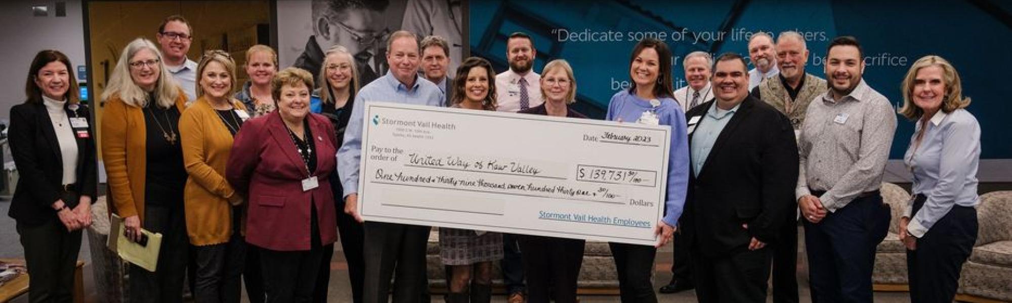 Stormont Vail Workplace Campaign Check Presentation