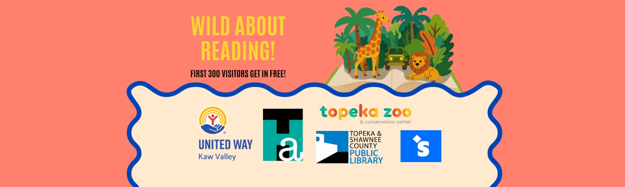 Wild About Reading, July 9, 9am-1pm, Kids eat FREE!